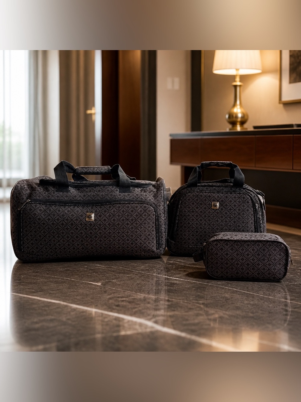 3-Piece Travel Bag Set – Duffel Bag, Tote & Toiletry Bag